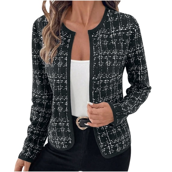 Wensltd Women Full Zip Up Athletic Short Jacket Long Sleeve Lightweight Casual Autumn Coat Tops