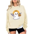 thumbnail image 1 of Wensltd Women Halloween Sweatshirt Loose Graphic Pullover Fall Long Sleeve Tops, 1 of 4