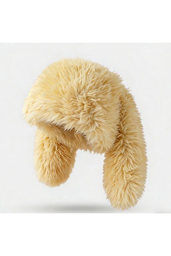 Women Hats Winter Warm Knit Beanie Cartoon Rabbit Ear Design Plush Lined Hats Cute Style for Cold Weather Daily Wear