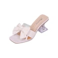 thumbnail image 1 of Wensltd Women High Heel Sandals White Summer Daily Outdoor Wear Solid Color Fashion Casual Versatile Block Heel Shoes, 1 of 9