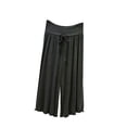 thumbnail image 1 of Wensltd Women High Waist Drawstring Wide Leg Pants Solid Color Casual Loose Flowy Trousers Summer, 1 of 6