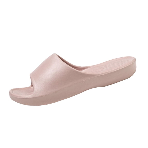 Wensltd Women House Slippers Comfortable Soft Home Bathroom Shower Spring Summer Slippers Wide Width Pink