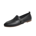 thumbnail image 1 of Wensltd Women Low Heel Shoes Comfortable Round Toe Closed Toe Solid Color Lightweight Walking Shoes Black, 1 of 8