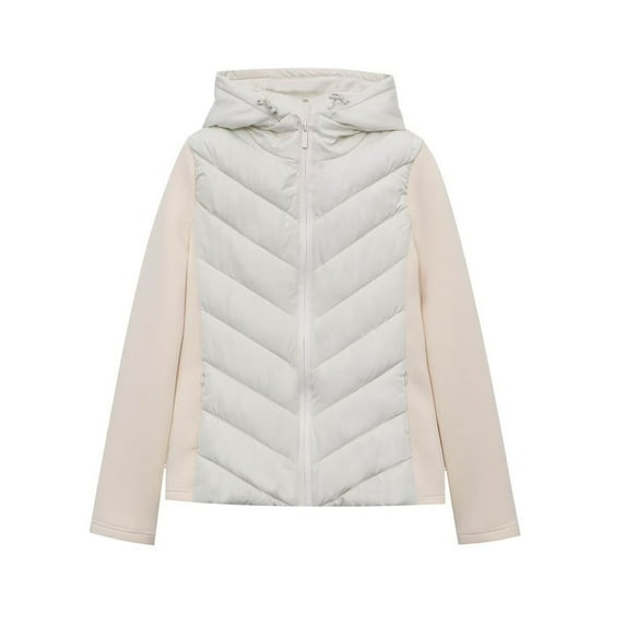 Wensltd Women Quilted Jackets Casual Oversize Solid Color Long Sleeve Jackets for fall Winter Black