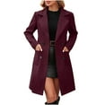 thumbnail image 1 of Wensltd Women Relaxed Fit Open Front Wool Cardigan Coat Classic Versatile Fashion Style Button Design Jacket, 1 of 9