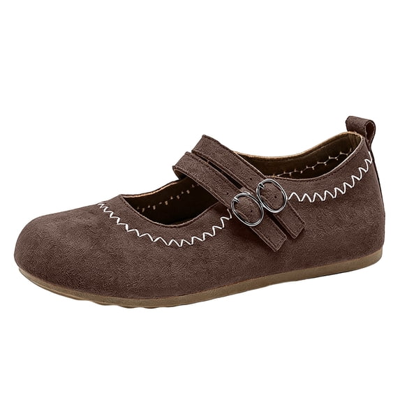 Wensltd Women Shoes Slip On Loafers Solid Color Spring Fall for Daily Office Wear