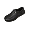 thumbnail image 1 of Wensltd Women Shoes Spring Fall Round Toe Flats Lace up Design Soft Sole Shoes for All Season Wear Plus Size Black, 1 of 9