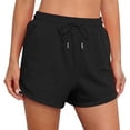 thumbnail image 1 of Wensltd Women Short Drawstring Elastic Waist Summer Beach Casual Shorts, 1 of 5