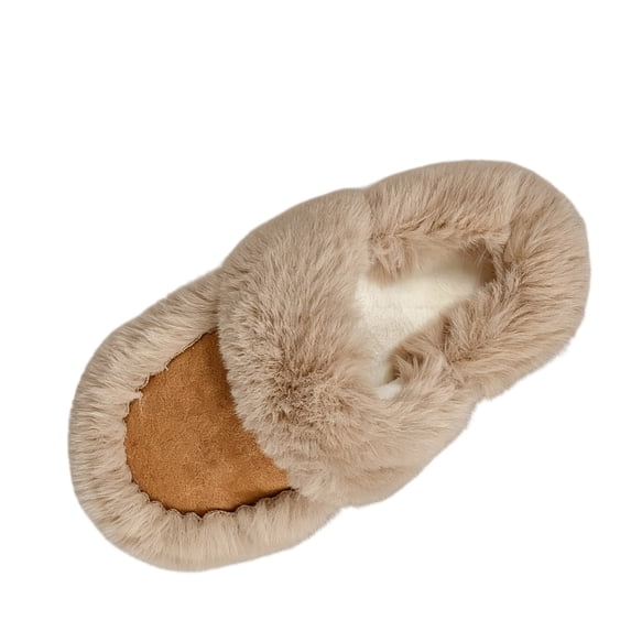 Wensltd Women Slippers Plush Lined Warm Slippers Thick Sole Casual Indoor Outdoor Daily