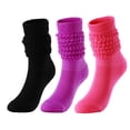 thumbnail image 1 of Wensltd Women Soft Comfortable Slouch Socks Casual Stretch Loose Fit Mid Calf Fashion Daily Wear Ankle Socks Green, 1 of 2