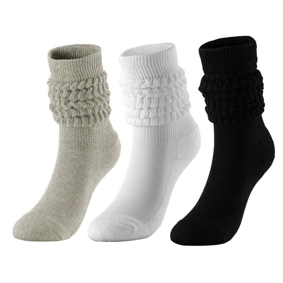 Wensltd Women Soft Comfortable Slouch Socks Casual Stretch Loose Fit Mid Calf Fashion Daily Wear Ankle Socks Green