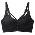 thumbnail image 1 of Wensltd Women Solid Color Fashion Push Up Lift Bra Everyday Daily Black Red, 1 of 2