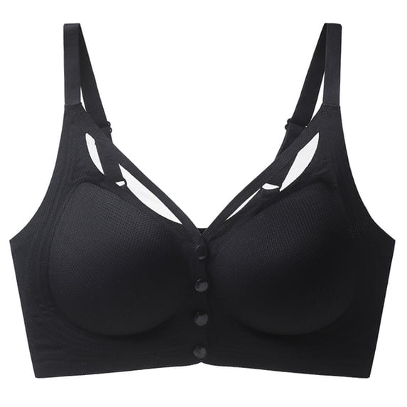 Wensltd Women Solid Color Fashion Push Up Lift Bra Everyday Daily Black Red