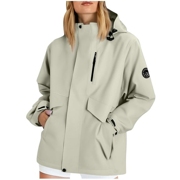 Wensltd Women Sports Jacket Outdoor Windproof Zipper Hooded Jacket for Cycling Hiking