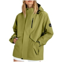Wensltd Women Sports Jacket Outdoor Windproof Zipper Hooded Jacket for Cycling Hiking