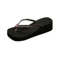 thumbnail image 1 of Wensltd Women Summer Comfortable Walking Sandals Flip Flop Thong Sandals Beach Vacation Comfort Walking Shoes Black, 1 of 9