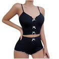 thumbnail image 1 of Wensltd Women Summer Pajamas Set Lace Spaghetti Strap Top and Shorts Pajama Set for Soft Breathable Trendy Outifts, 1 of 3