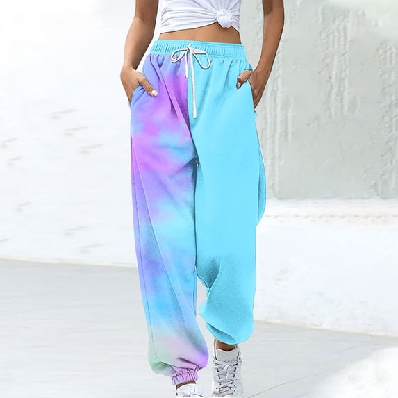 Wensltd Women Sweatpants with Drawstring Baggy Joggers Pants
