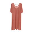 thumbnail image 1 of Wensltd Women Tank Nightgown Sleeveless Crew Neck Loose Solid Color Sleepwear Soft Long Nightdress for Summer Home Wear, 1 of 5
