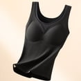 thumbnail image 1 of Wensltd Women Thermal Vest Seamless Built in Bras Padding Fleece Lined Base Layer Top Winter Warmth Casual Everyday Black, 1 of 6