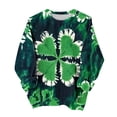 thumbnail image 1 of Wensltd Women Trendy Pullover Graphics Tops St Patricks Day Loose Fit Crew Neck Sweatshirt No Hood Long Sleeve Soft Tops, 1 of 6