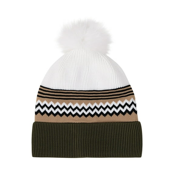 Wensltd Women Winter Hat Fashion Oversized Casual Outdoor Warm Knit Comfortable Trendy Beanie Multicolor