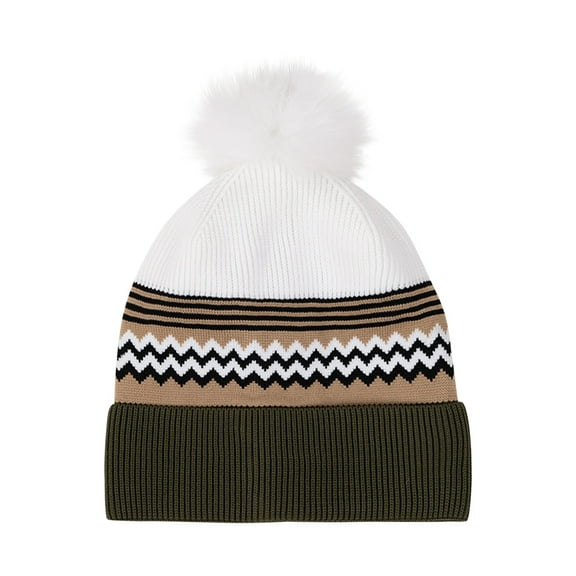 Wensltd Women Winter Hat Fashion Oversized Casual Outdoor Warm Knit Comfortable Trendy Beanie Multicolor