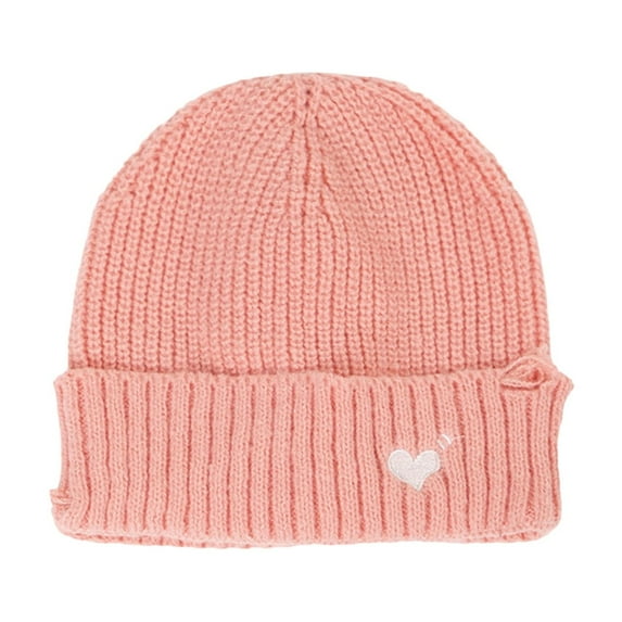 Wensltd Women Winter Solid Color Knit Hat for Daily Wear Warm Soft Thick Hats Purple