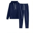 thumbnail image 1 of Wensltd Women's 2 Piece Outfits Sweatsuit Sets Oversized Hoodies Wide Leg Sweatpant Tracksuit Fall Lounge Set, 1 of 6