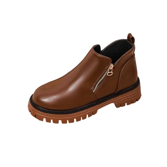 Wensltd Women's Boots Zipper Casual Suede Short Boots Comfortable Fall Walking Shoes for Women