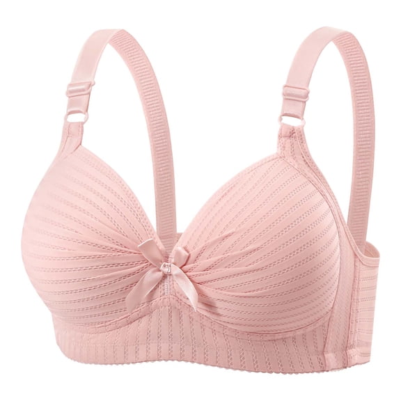 Wensltd Women's Breathable Padded Bra Daily Comfy Style All Season Versatile Soild Color Underwear Bra