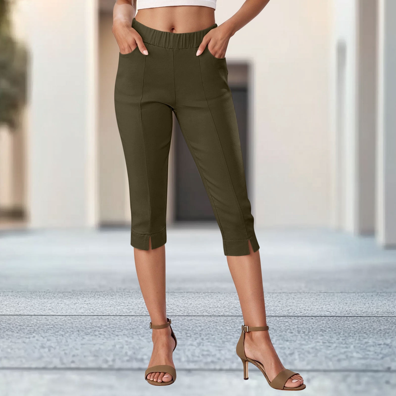 Women's Butt Lift V2 Super Comfy Stretch Denim Capri - Skinny Jeans To Enhance Curves, Size 20 - View #10