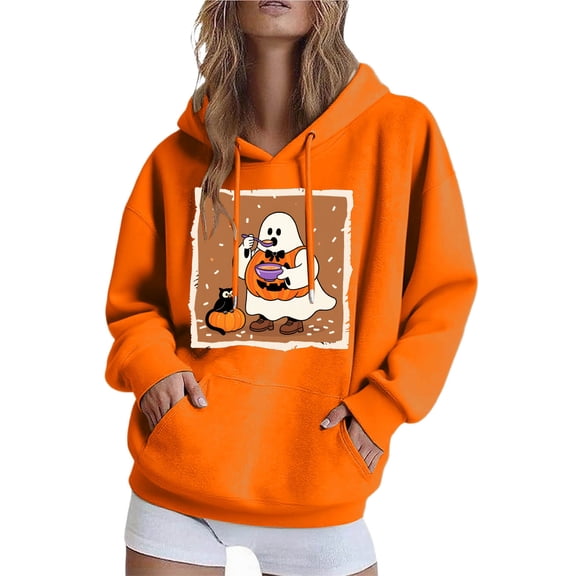 Wensltd Women's Casual Lightweight Hoodies with Pockets Long Sleeve Sweatshirts Loose Pullovers