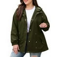 thumbnail image 1 of Wensltd Women's CasualJacket Tops Lightweight Hooded Windbreaker with Pocket for Outdoor, 1 of 7