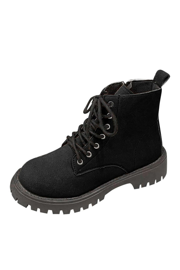 Women's Ankle Boots Low Chunky Block Heel Slip on Fall Booties Shoes