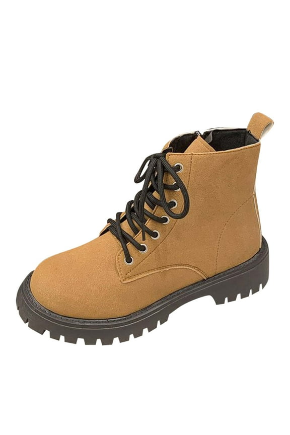 Women's Ankle Boots Low Chunky Block Heel Slip on Fall Booties Shoes