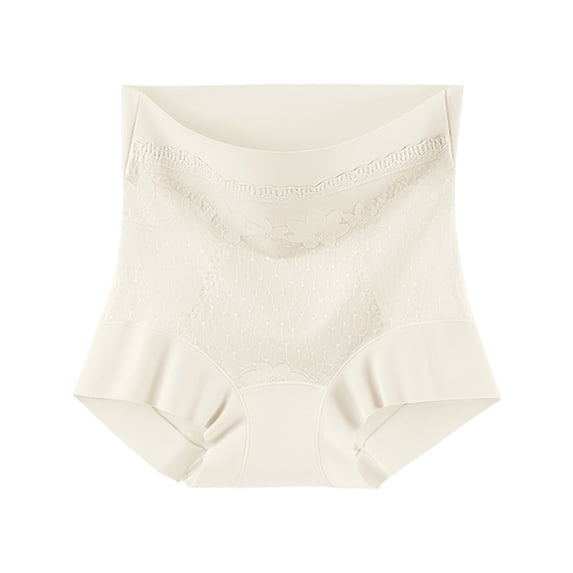 Wensltd Women's Cotton Tummy Control Underwear High Waisted Full Coverage Panties