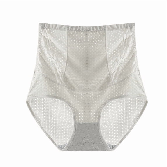 Wensltd Women's Cotton Tummy Control Underwear High Waisted Full Coverage Panties