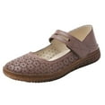 thumbnail image 1 of Wensltd Women's Flat Casual Shoes Fashion Solid Color Breathable Round Toe Closed Toe Slip-on Shoes Beige, 1 of 8