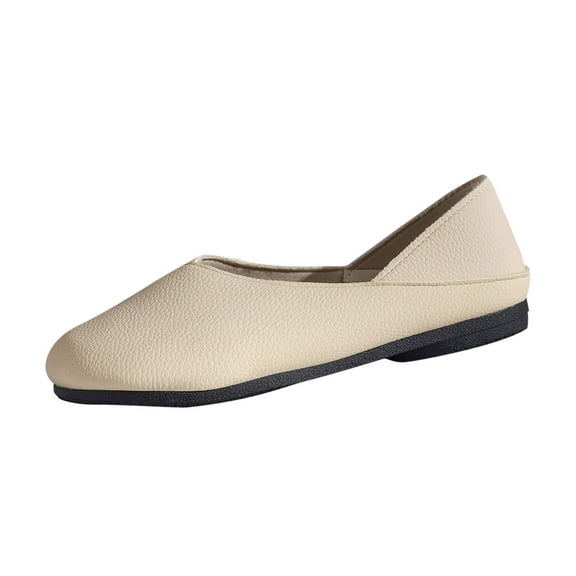Wensltd Women's Flats Wide Fashion Casual Versatile Soft Sole Comfortable Fashion Casual Walking Shoes