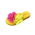 thumbnail image 1 of Wensltd Women's Flower Flip Flops Soft Sole Sandals Open Toe Comfortable Spring Summer Casual Wear Breathable Lightweight Vacation Beach Slippers, 1 of 9