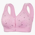 thumbnail image 1 of Wensltd Women's Front Closure Bras Full Coverage No Underwire Back Support Bras, 1 of 3