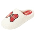 thumbnail image 1 of Wensltd Women's House Cotton Slippers Warm Fuzzy Memory Foam Winter Slippers Indoor Outdoor, 1 of 7