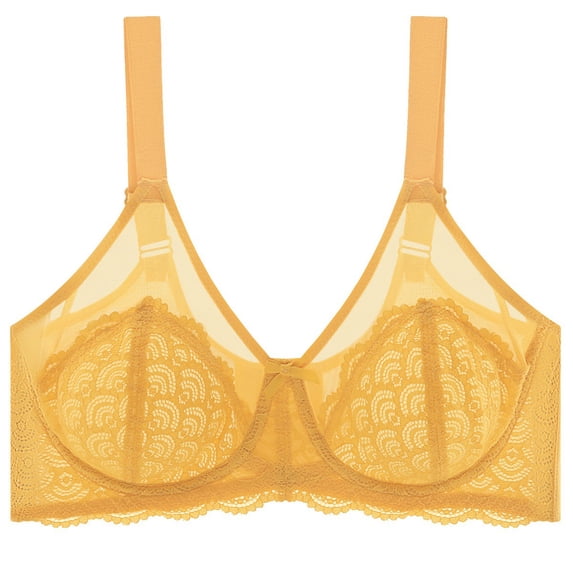 Wensltd Women's Large Size Push-up Comfy Breathable Bra Daily Wear Back Closure Full Coverage Bras