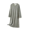 thumbnail image 1 of Wensltd Women's Long Sleeve Nightdress Soft Robe Relaxed Fit Home Casual Loose Trendy Dress, 1 of 6