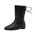 thumbnail image 1 of Wensltd Women's Low Heel Short Boots Versatile Autumn Winter Trendy Comfortable Ankle Bootie Daily Wear, 1 of 4