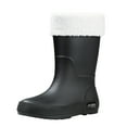 thumbnail image 1 of Wensltd Women's Mid Calf Rain Boots Comfort Winter Boots with Removable Lining Chunky Heel Rain Boots for Outdoor Work, 1 of 7