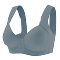 thumbnail image 1 of Wensltd Women's Plus Size Front Closure Sports Bra Lightly Lined Wireless Comfort Bra Everyday Wear Beige, 1 of 2