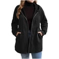 thumbnail image 1 of Wensltd Women's Plus Size Hooded Jacket Spring Lightweight Jacket with Pockets, 1 of 4
