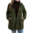 thumbnail image 1 of Wensltd Women's Plus Size Hooded Jacket Spring Slim Fit Lightweight Jacket with Pockets S-XXL, 1 of 5